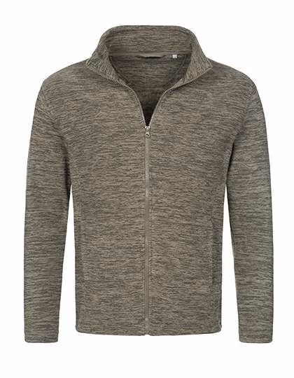 Stedman® Melange Fleece Jacket with Stand-Up Collar, Olive Melange S, S5060