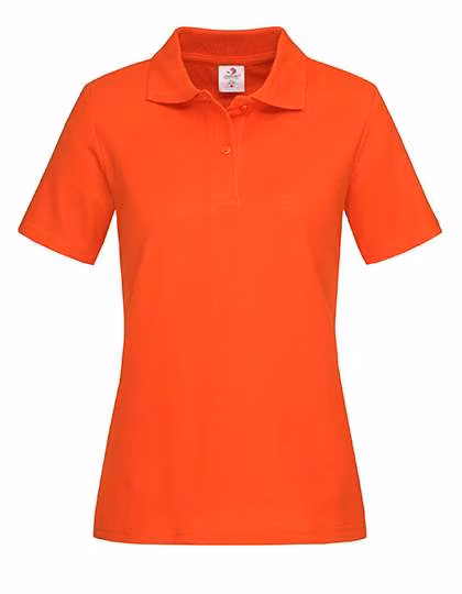Stedman® Kurzarm Polo Shirt Baumwolle für Damen, Brilliant Orange S, S519