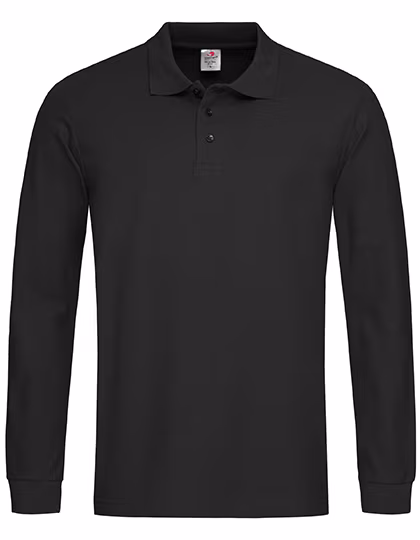Stedman® Long Sleeve Polo Shirt made of Ringspun Cotton, White S, S540