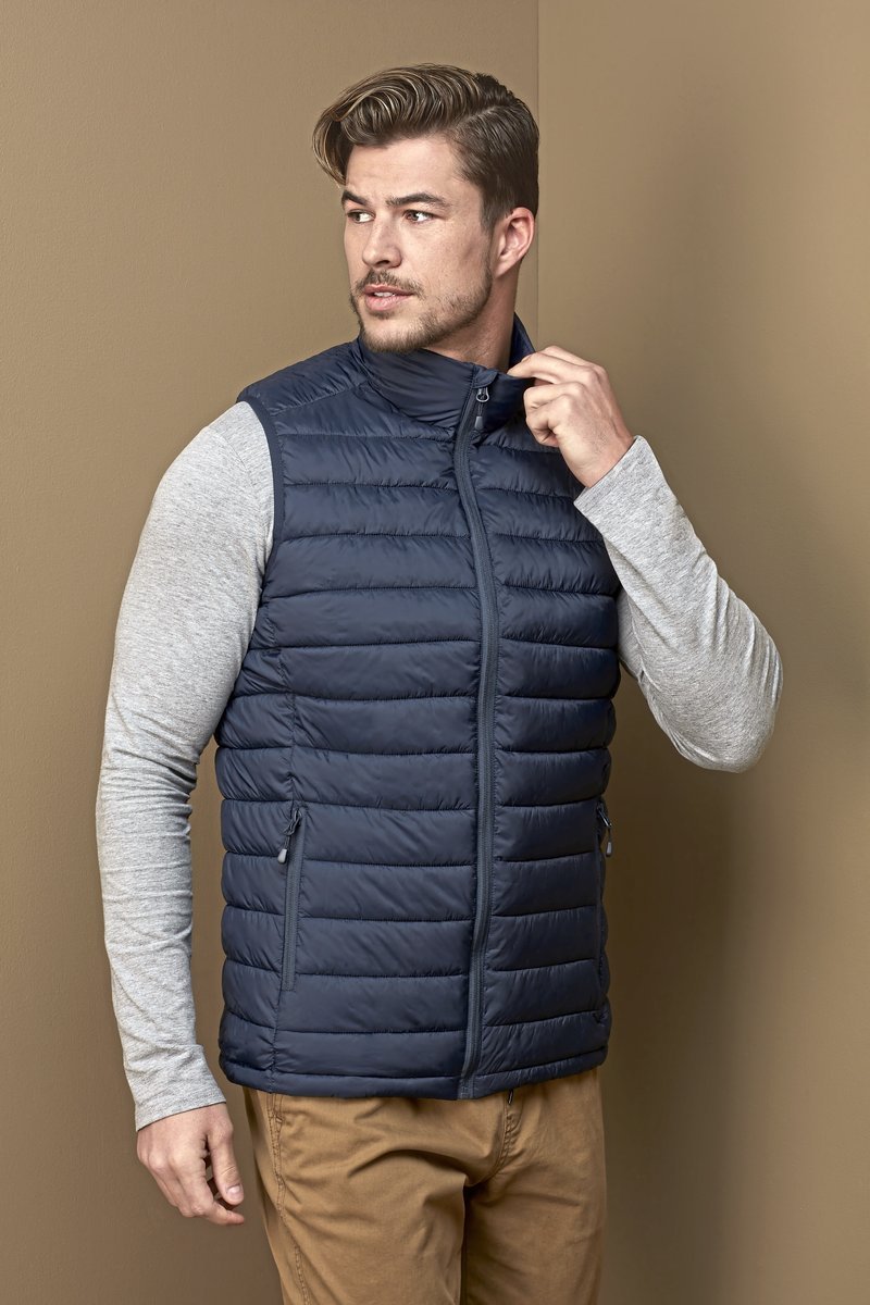 Stedman® Luxus Wattierte Weste für Herren, Black Opal S, S5430