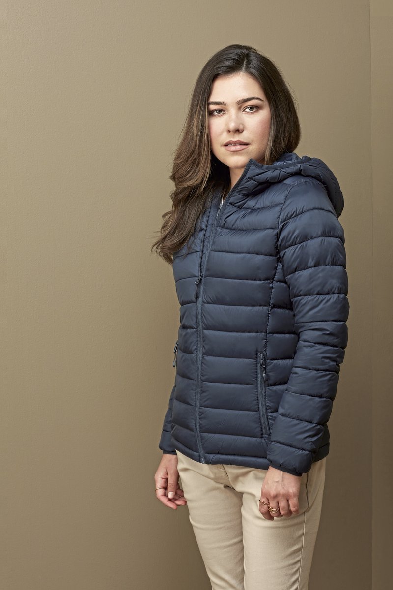 Stedman® Luxus Steppjacke mit Kapuze Damen, Black Opal XS, S5520