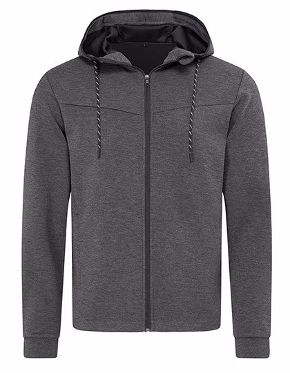 Stedman® Veste Scuba recyclée à capuche, Anthra Heather M, S5840
