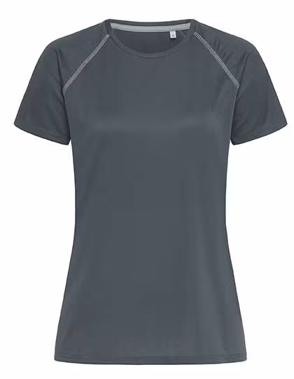 Stedman® T-shirt sport femme raglan actif 140, Granite Grey L, S8130
