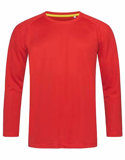 Stedman® T-shirt sport manches longues Active 140 avec Mesh, Crimson Red L, S8420