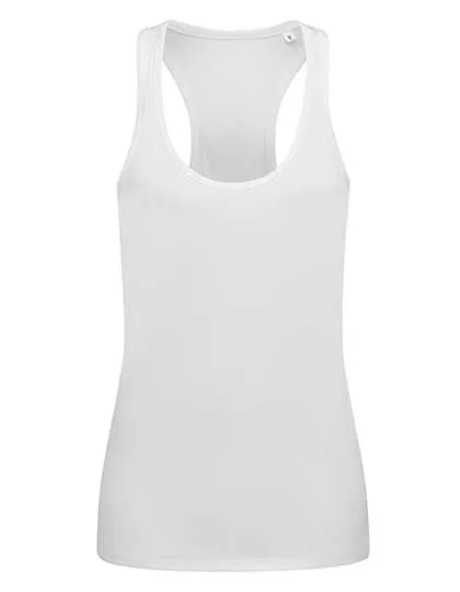 Stedman® Atmungsaktives Racerback Tank Top Damen, White L, S8540