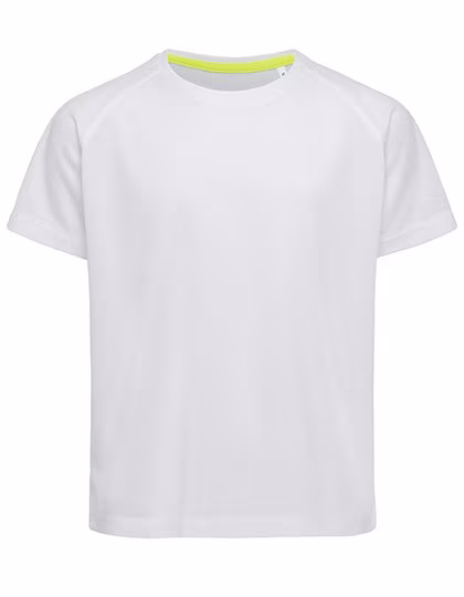 Stedman® Aktives Raglan T-Shirt für Kinder, White L (146/152), S8570K