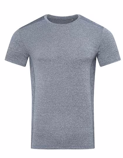 Stedman® Recyceltes Sport-T-Shirt mit elastischem Schnitt, Denim Heather S, S8850