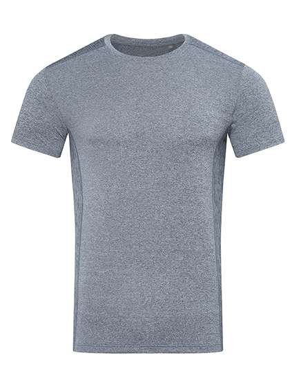 Stedman® Recyceltes Sport-T-Shirt mit elastischem Schnitt, Denim Heather S, S8850