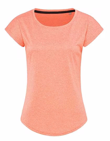 Stedman® Recycled Sport T-Shirt with Crew Neck, Coral Heather S, S8930