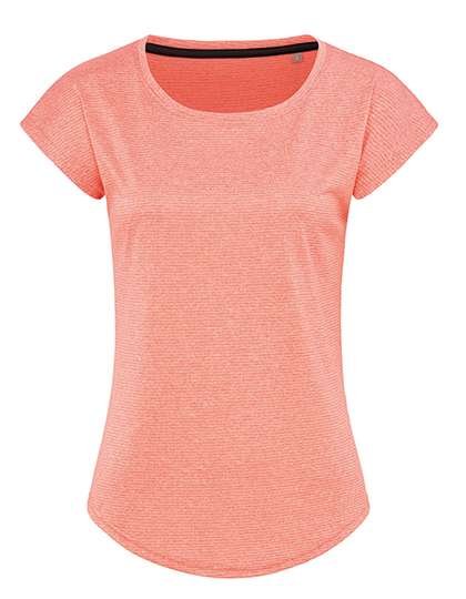 Stedman® Recycled Sport-T-Shirt mit Rundhalsausschnitt, Coral Heather S, S8930