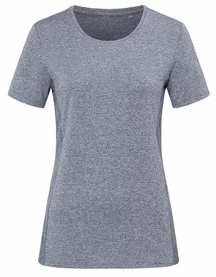 Stedman® Recycled Sports T-Shirt with Contrast Side Inserts, Denim Heather S, S8950