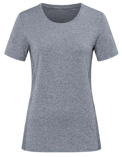 Stedman® Recyceltes Sport-T-Shirt mit Kontrastseiteneinsätzen, Denim Heather S, S8950
