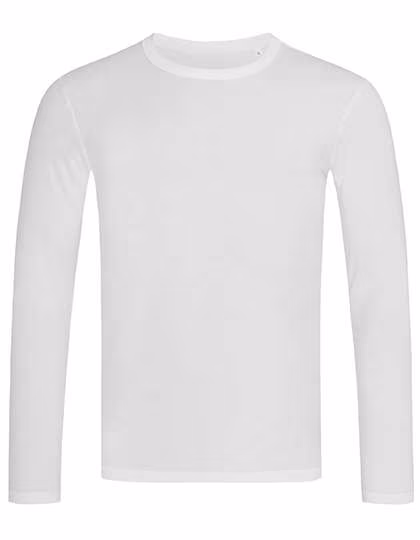 Stedman® Morgan Langarm T-Shirt aus Baumwolle, White M, S9040