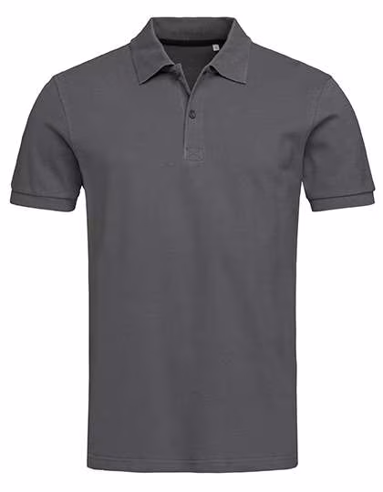 Stedman® Stedman Henry Polo aus Baumwolle mit Schlitzen, Slate Grey (Solid) L, S9050