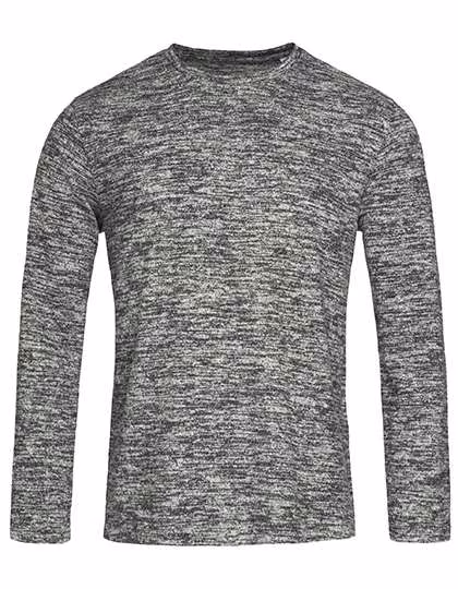 Stedman® Langarm-Pullover aus Viskose-Mix, Dark Grey Melange S, S9080