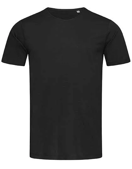 Stedman® Feinste Baumwoll-T-Shirts mit gerolltem Kragen, Black Opal S, S9100
