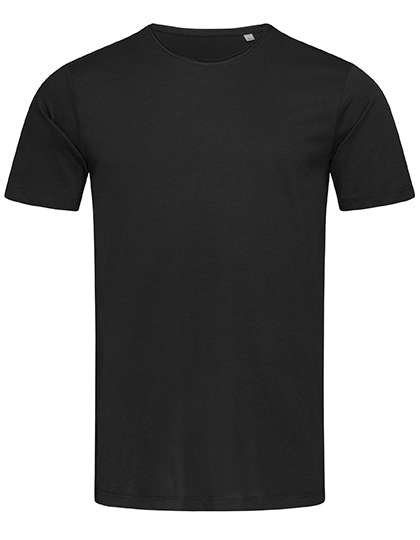 Stedman® Feinste Baumwoll-T-Shirts mit gerolltem Kragen, Black Opal S, S9100