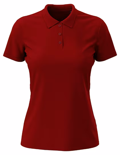Luxuriöses Baumwoll-Polo mit Rippkragen