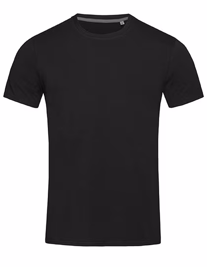 Stedman® Clive Crew Neck T-Shirt mit Elasthan, Black Opal S, S9600
