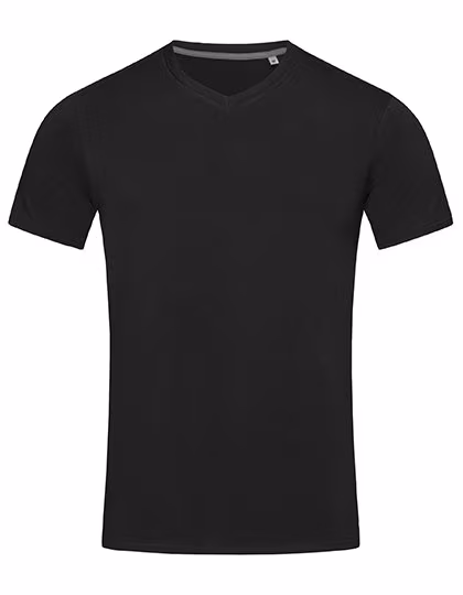 Stedman® Stylisches V-Neck T-Shirt mit Elasthan, Slate Grey (Solid) XXL, S9610