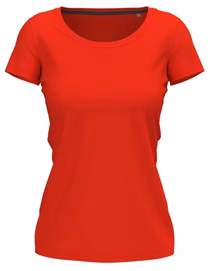 Stedman® Claire Crew Neck T-Shirt Damen Baumwolle, Scarlet Red S, S9700