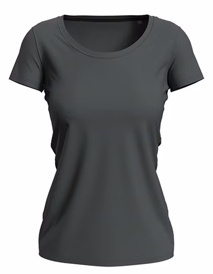 Stedman® Claire Crew Neck T-Shirt Damen Baumwolle, Slate Grey (Solid) XL, S9700