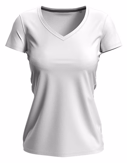 Stedman® T-shirt Claire moulant à col V pour femme, White XS, S9710