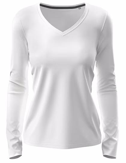Stedman® Claire Langarmshirt Damen Baumwolle Elasthan, White S, S9720