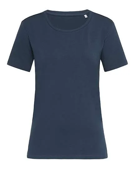 Stedman® Claire Relaxed Crew Neck T-Shirt Women Marina Blue M (S9730), S9730