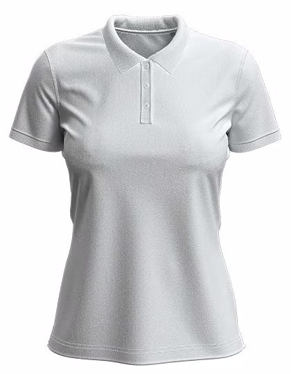 Stedman® Claire Polo with Slim Collar, White XS, S9740