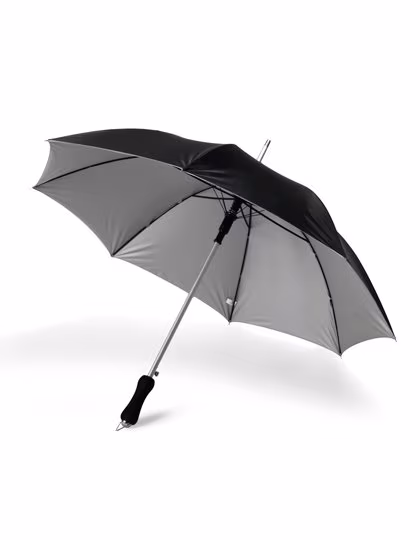 L-merch Parapluie canne aluminium automatique 101,5 cm, Black/Grey Ø ca. 101.5 cm, SC4096