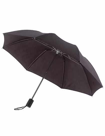 L-merch Ombrello Tascabile Pratico con Chiusura a Velcro, Black Ø ca. 85 cm, SC80