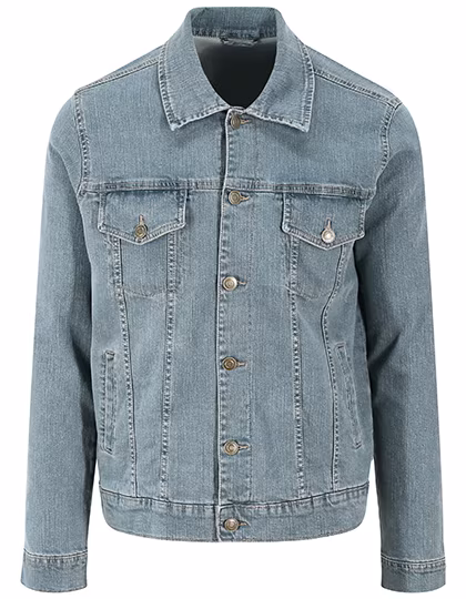 Giacca di Jeans Stretch-Denim Leggermente Sagomata