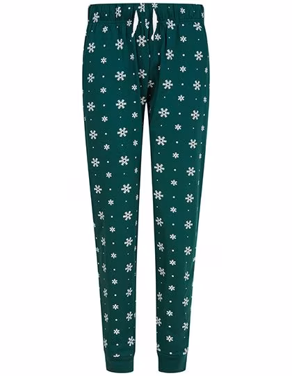 SF Women Pantaloni del pigiama con Polsini da Donna, Navy/White Stripes XS, SF085