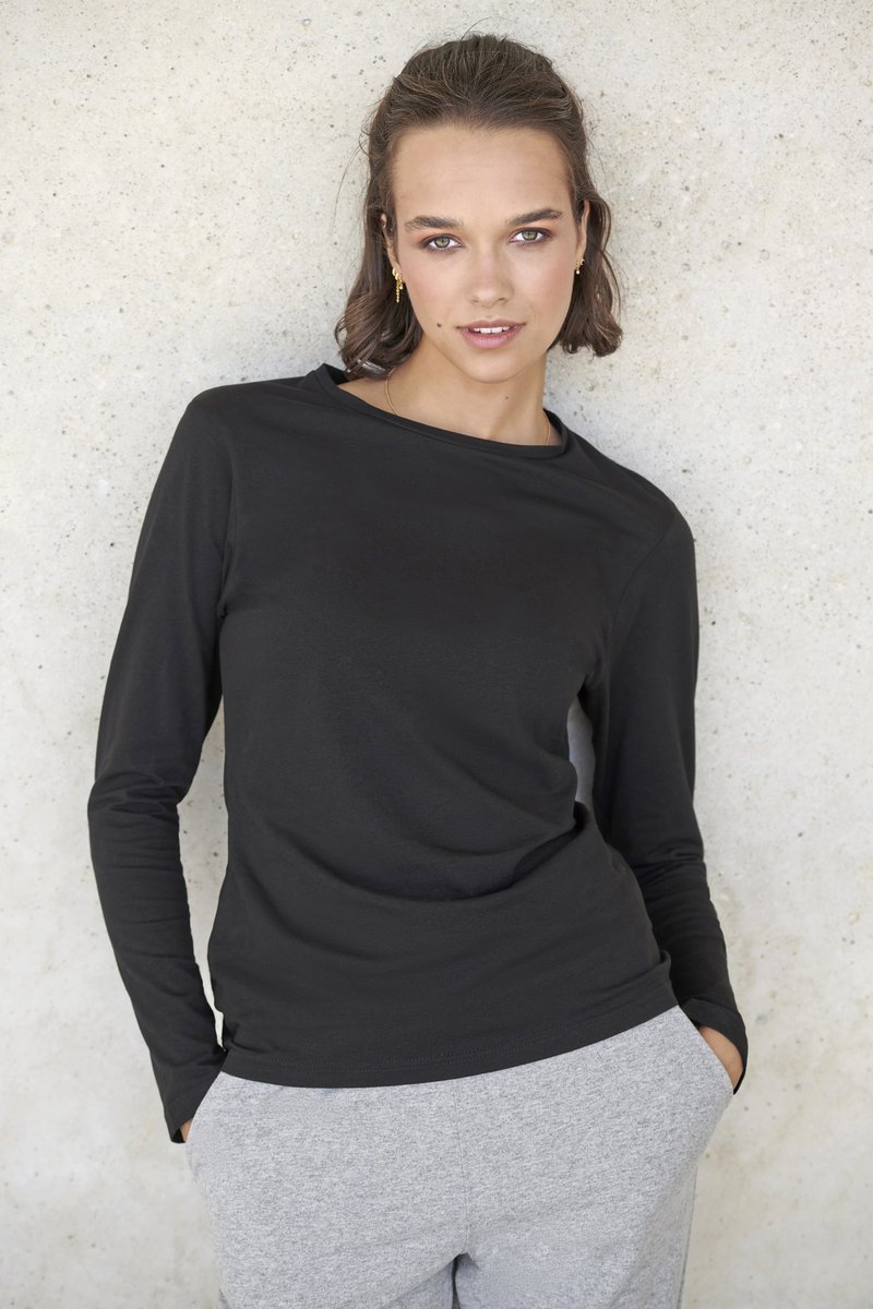 SF Women Women´s Feel Good Long Sleeved Stretch T White L (SF124), SF124