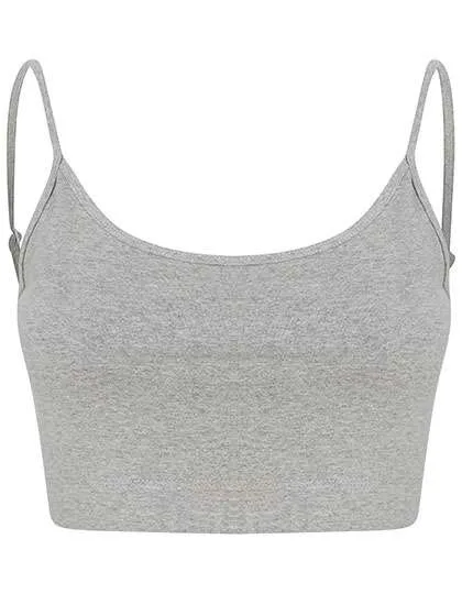 SF Women Ärmelloses Damen-Cami mit verstellbaren Trägern, Heather Grey XL, SF230