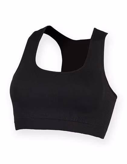 SF Women Bauchfreies Sporttop mit Racerback-Ausschnitt, Neon Pink M, SF235