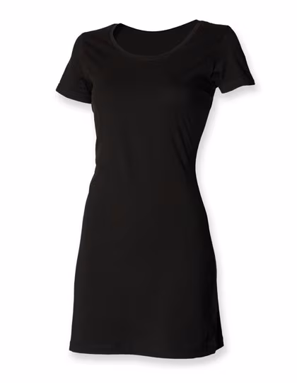 SF Women Robe T-shirt à encolure bateau pour femme, Black L, SF257