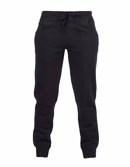 SF Women Jogginghose mit Ripp-Bündchen für Damen, Heather Grey L, SF425