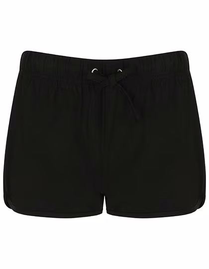 SF Women Retro Shorts made of Cotton with Cuffs for Women, Red/White M, SF69