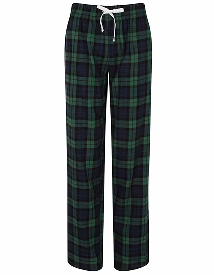 SF Women Tartan Loungehose aus Flanell-Twill, Red-Navy Check L, SF83