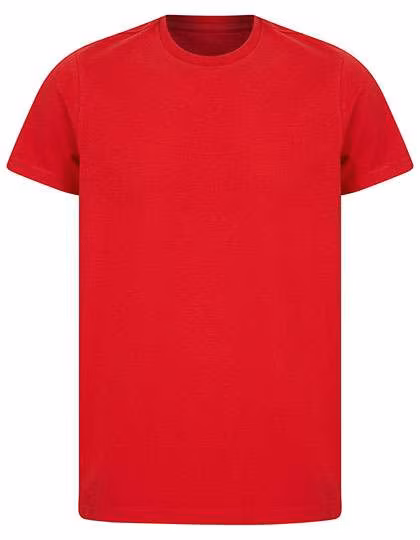 SF Men T-shirt durable en Coton-Polyester, Bright Red XXS, SFM130