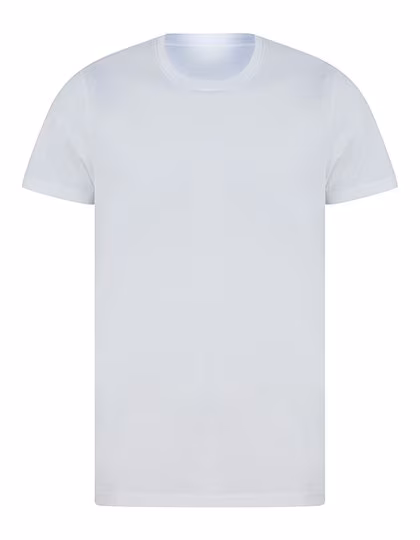 SF Men Organic Cotton T-Shirt with Crew Neck, White XL, SFM140