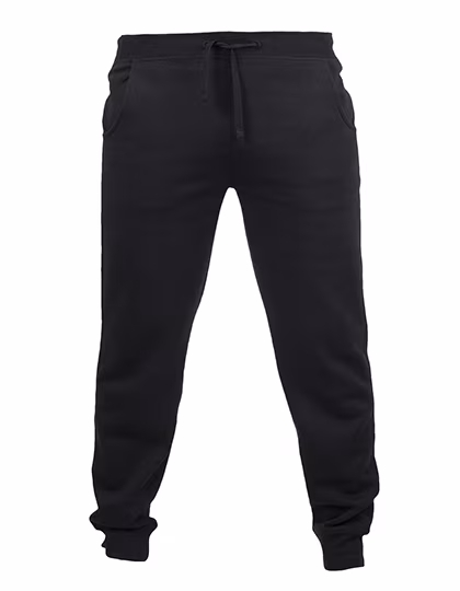 SF Men Jogginghose mit Ripp-Bündchen für Herren, Black L, SFM425