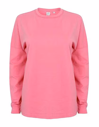 SF Men Übergroßes Sweatshirt mit Sloganprint, Bright Pink XL, SFM514