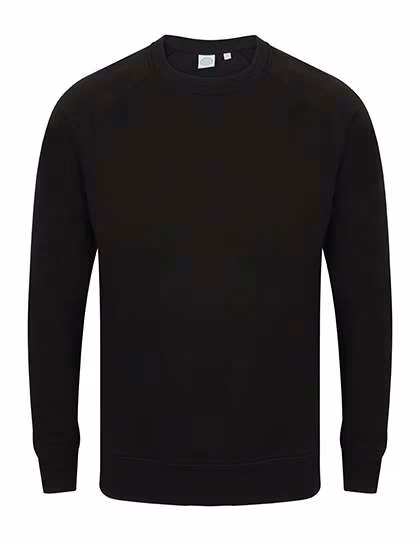 SF Men Slim Fit Sweatshirt mit Raglan-Ärmeln, Black M, SFM525