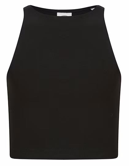 SF Minni T-Shirt Racerback senza maniche per Bambini, Black 9-10 Jahre, SM106