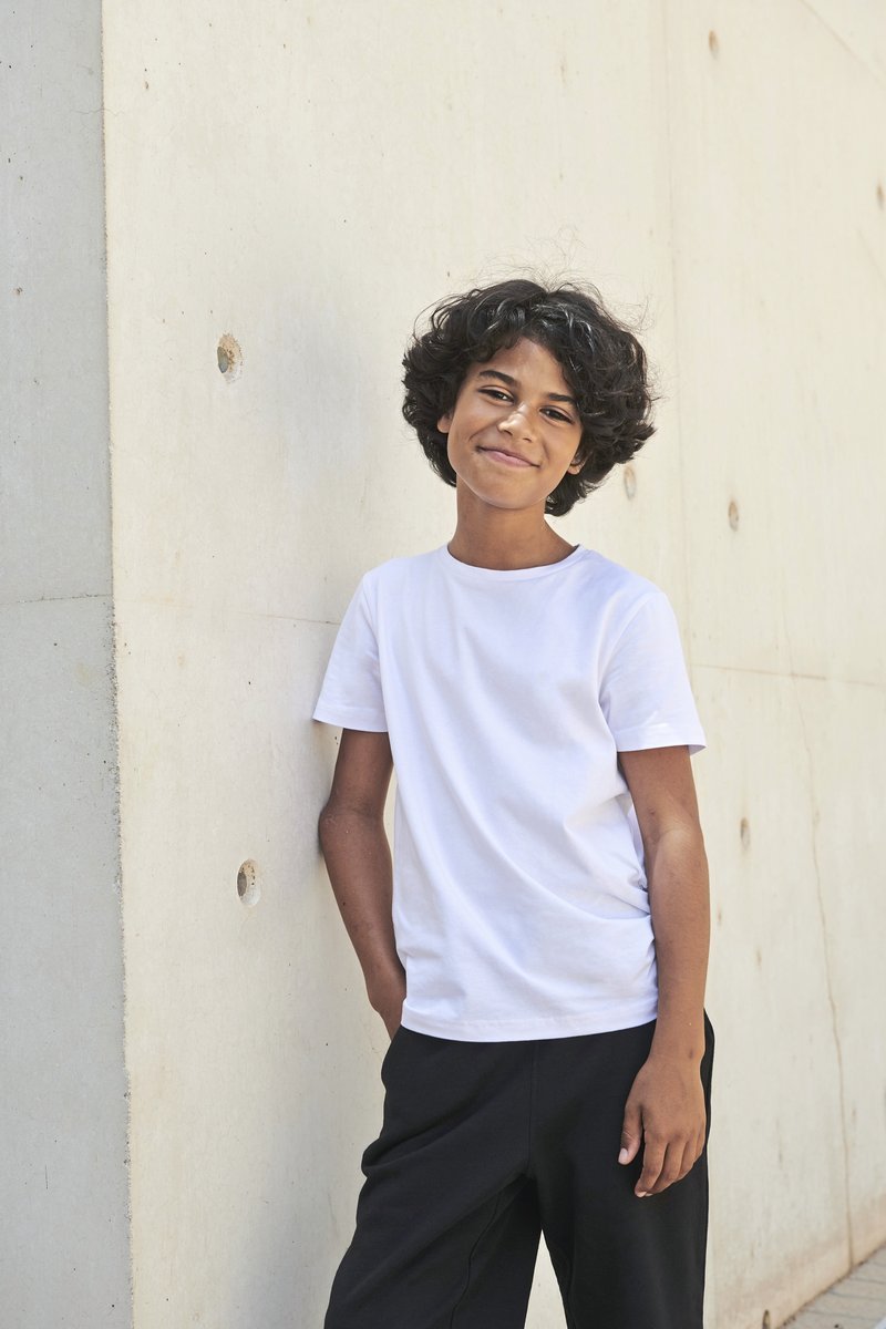 SF Minni T-Shirt Slim Fit Baumwolle Elasthan für Kinder, White 3-4 Jahre, SM121