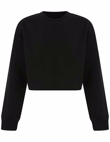 SF Minni Felpa Cropped per Bambini con taglio Oversize, Black 13 Jahre, SM515