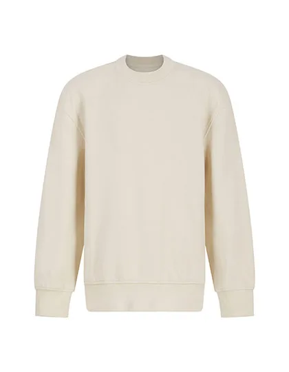 SF Minni Nachhaltiges Kinder-Sweatshirt mit Kurvensaum, Light Stone 11/12 Jahre, SM530